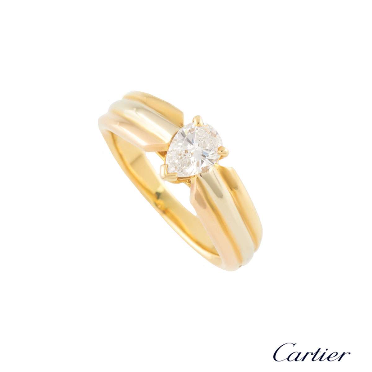 cartier trinity diamond ring